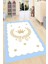 Kaymaz Dot Taban Yıkanabilir Dijital Baskı Çerçeve Detay Prens Tacı Desenli Çocuk Halısı 200 x 250 1