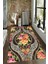 Kaymaz Dot Taban Yıkanabilir Dijital Baskı Damla Çiçek Desenli Salon Halısı 80 x 250 1