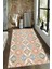 Kaymaz Dot Taban Yıkanabilir Dijital Baskı Eski Osmanlı Çiçek Motifleri Salon Halısı 80 x 100 1