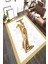 Kaymaz Dot Taban Yıkanabilir Dijital Baskı Mermer Zemin Gold Detay Heykel Desenli Salon Halısı 80 x 100 1
