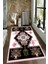 Kaymaz Dot Taban Yıkanabilir Dijital Baskı Modernize Osmanlı Motifli ve Flamingo Desenli Salon Halısı 200 x 300 1