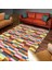 Kaymaz Dot Taban Yıkanabilir Dijital Baskı Renkli Dikdörtgen Salon Halısı 80 x 200 1