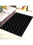 Kaymaz Dot Taban Yıkanabilir Dijital Baskı Siyah Parke Desenli Salon Halısı 80 x 200 1