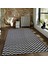 Kaymaz Dot Taban Yıkanabilir Dijital Baskı Kırık Çizgi Desenli Salon Halısı 80 x 200 1