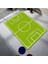 Kaymaz Dot Taban Yıkanabilir Dijital Baskı Futbol Sahası Desenli Çocuk Halısı 80 x 100 1
