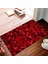 Kaymaz Dot Taban Yıkanabilir Dijital Baskı Gül Yaprakları Desenli Salon Halısı 180 x 280 1