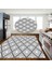 Kaymaz Dot Taban Yıkanabilir Dijital Baskı Geometrik Kare Desenli Mutfak Halısı 80 x 100 1
