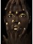 Kaymaz Dot Taban Yıkanabilir Dijital Baskı Afrika Yüz Desenli Salon Halısı 80 x 100 2