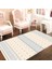Kaymaz Dot Taban Yıkanabilir Dijital Baskı Geometrik Modern Çarpı Desenli Salon Halısı 80 x 100 3