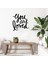 - El Yazısı ile Yazılmış You Are Loved Yazısı Sticker 60X57CM - Siyah 1