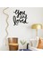 - El Yazısı ile Yazılmış You Are Loved Yazısı Sticker 60X57CM - Siyah 2