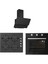 Siyah Cam Turbo Ankastre Set (3471B6DAVLUMBAZ+5360B Ocak +6604B Fırın) 1