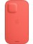 iPhone 12 - 12 Pro Deri Zarf Kılıf MagSafe Pembe Greyfurt - MHYA3ZM/A 3
