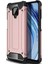 Xiaomi Redmi Note 9 Pro Kapak Çift Katmanlı Zırh Tank Kılıf - Rose Gold 1
