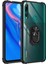 Huawei Y9 Prime 2019 Kapak Şeffaf Yüzüklü Kenar Korumalı Standlı Kılıf - Siyah 1