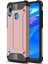 Huawei Y7 Prime 2019 Kapak Çift Katmanlı Zırh Tank Kılıf - Rose Gold 1