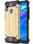 Huawei Y7 Prime 2019 Kapak Çift Katmanlı Zırh Tank Kılıf - Gold 1