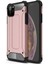 Apple iPhone 11 Pro Max Kapak Çift Katmanlı Zırh Tank Kılıf - Rose Gold 1