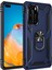 Huawei P40 Kılıf Selfie Yüzüklü Tutuculu Iki Katmanlı Koruyucu VGA Lacivert 1