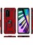 Huawei P40 Pro Kılıf Selfie Yüzüklü Iki Katmanlı Koruyucu VGA Kırmızı 2