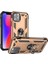 iPhone 11 Pro Kılıf 5.8 Inç Selfie Yüzüklü Iki Katmanlı Koruyucu VGA Gold 1