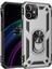 iPhone 12 Mini Kılıf 5.4 Inç Selfie Yüzüklü Iki Katmanlı Koruyucu VGA Gri 1