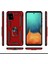Samsung Galaxy A51 Kılıf A515 Selfie Yüzüklü Iki Katmanlı Koruyucu VGA Kırmızı 2