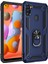 Samsung Galaxy M11 Kılıf M115 Selfie Yüzüklü Iki Katmanlı Koruyucu VGA Lacivert 1