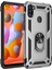Samsung Galaxy M11 Kılıf M115 Selfie Yüzüklü Iki Katmanlı Koruyucu VGA Gri 1