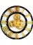 KAYRA TASARIM AHŞAP DUVAR SAATİ ANTİK GOLD ROMA 50cm 2
