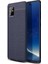 Samsung Galaxy M31S Kılıf Niss Silikon Deri Görünümlü Niss Lacivert 1