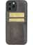 Fxc-Cc Deri Telefon Kılıfı iPhone 12 Pro Max TN18EF Gri 1