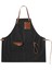 Nakışlı Boyundan Askılı Mutfak Iş Önlüğü - Siyah 1