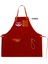 Nakışlı Boyundan Askılı Mutfak Iş Önlüğü - Kırmızı 2