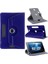 Casper Via T8 Tablet Kılıf Deri Standlı Dönerli Universal 8" Lacivert 2