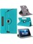Lenovo Tab 2 A7-20F Tablet Kılıf Deri Standlı Dönerli Universal 7" Mavi 2