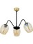 AV-65238-3BSY Siyah Boyalı Modern Avize E27 Metal Cam 60cm 1
