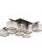 AV-60230-8BSY Siyah Boyalı Modern Avize E27 Metal Kristal 80cm 2