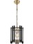 AV-60186-1E Eskitme/Siyah Kaplama Modern Avize E27 Metal Cam 25 cm 1