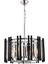 AV-60186-6K Krom/Siyah Kaplama Modern Avize E14 Metal Cam 45 cm 1