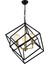 AV-60117-3BSY Siyah Boyalı Modern Avize E27 Metal 60cm 1