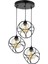 AV-65196-3T-BSY Siyah Boyalı Modern Avize E27 Metal Cam 50 cm 1