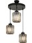AV-65230-3T-BSY Siyah Boyalı Modern Avize E27 Metal Kristal 40cm 1