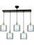 AV-65233-5Y-BSY-F Siyah Boyalı Modern Avize E27 Metal Cam 75x14cm 1