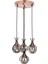 AV-60161-4T-BSY Siyah Boyalı Modern Avize E27 Metal Cam 40cm 1