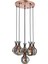 AV-60161-6T-BSY Siyah Boyalı Modern Avize E27 Metal Cam 50cm 1