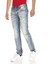 CD612 Açık Mavi Kırmızı Cep Detay Straight Fit Erkek Jeans 2