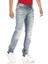 CD612 Açık Mavi Kırmızı Cep Detay Straight Fit Erkek Jeans 3