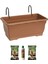 1 Adet 4,5 lt Metal Askılı Balkon Saksı 2 Toprak 225 ml Besini 1