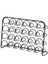 Teknotel Metal 24'lü Tuzluk Baharatlık Organizer Stand Mat Siyah MG029 1
